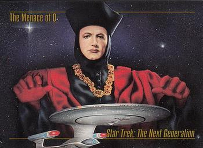 #49 The Menace of Q - 1993 SkyBox Star Trek Master Series