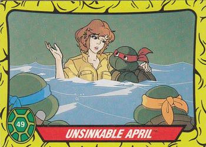 #49 Unsinkable April - 1989 O-Pee-Chee Teenage Mutant Ninja Turtles