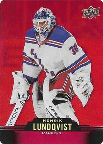 #DC-49 Henrik Lundqvist - New York Rangers - 2020-21 Upper Deck Tim Hortons Hockey - Red Die Cut