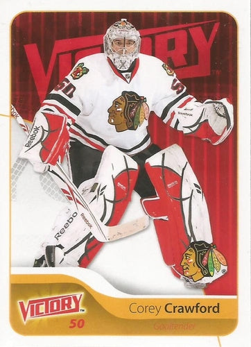 #49 Corey Crawford - Chicago Blackhawks - 2011-12 Upper Deck Victory Hockey