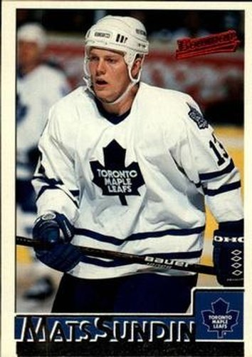 #49 Mats Sundin - Toronto Maple Leafs - 1995-96 Bowman Hockey