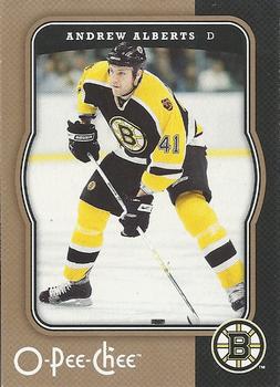 #49 Andrew Alberts - Boston Bruins - 2007-08 O-Pee-Chee Hockey