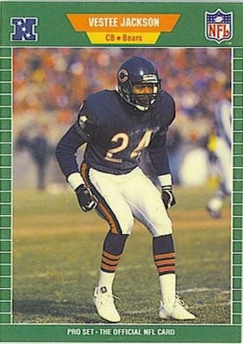 #49 Vestee Jackson - Chicago Bears - 1989 Pro Set Football