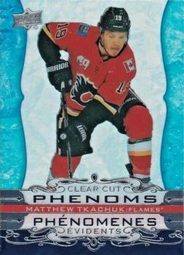 #CC-4 Matthew Tkachuk - Calgary Flames - 2020-21 Upper Deck Tim Hortons Hockey - Clear Cut Phenoms
