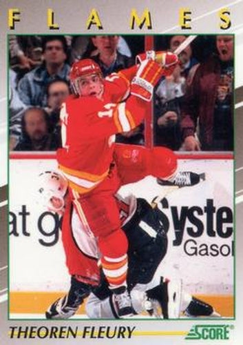 #4 Theoren Fleury - Calgary Flames - 1991-92 Score Young Superstars Hockey