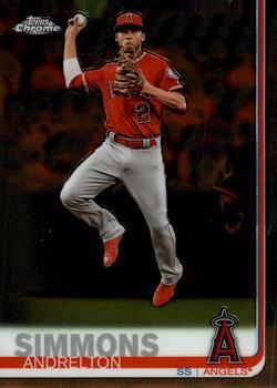 #4 Andrelton Simmons - Los Angeles Angels - 2019 Topps Chrome Baseball
