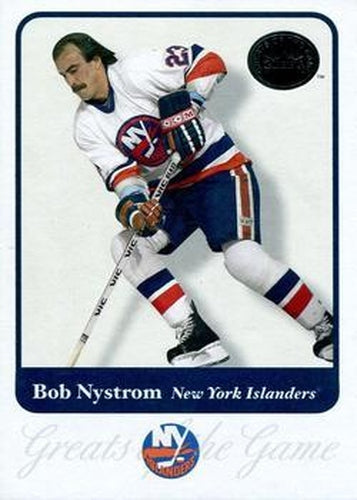#4 Bob Nystrom - New York Islanders - 2001-02 Fleer Greats of the Game Hockey