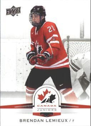 #4 Brendan Lemieux - Canada - 2014-15 Upper Deck Team Canada Juniors Hockey