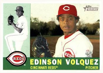 #4 Edinson Volquez - Cincinnati Reds - 2009 Topps Heritage Baseball