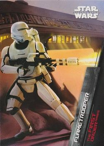 #4 Flametrooper - 2015 Topps Star Wars The Force Awakens - The First Order Rises
