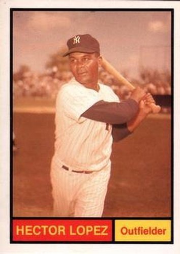 #4 Hector Lopez - New York Yankees -1982 Galasso 1961 World Champions New York Yankees Baseball