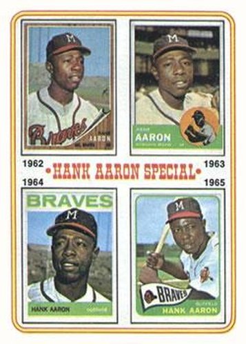 #4 Hank Aaron Special 1962-1965 - Milwaukee Braves - 1974 Topps Baseball