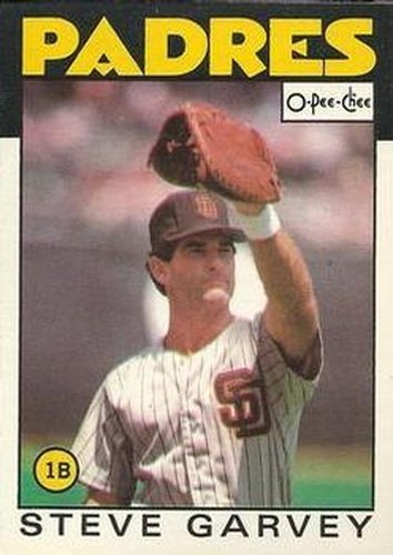 #4 Steve Garvey - San Diego Padres - 1986 O-Pee-Chee Baseball