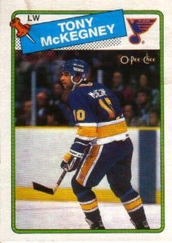 #4 Tony McKegney - St. Louis Blues - 1988-89 O-Pee-Chee Hockey