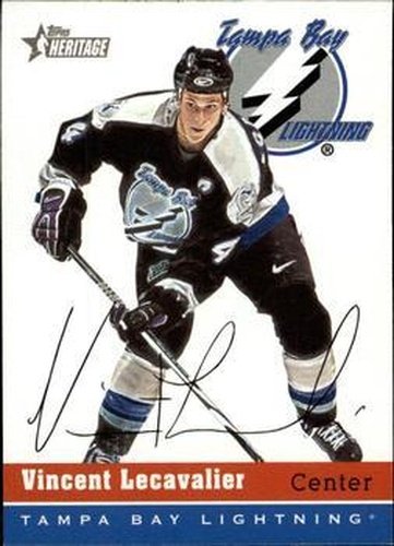 #4 Vincent Lecavalier - Tampa Bay Lightning - 2000-01 Topps Heritage Hockey