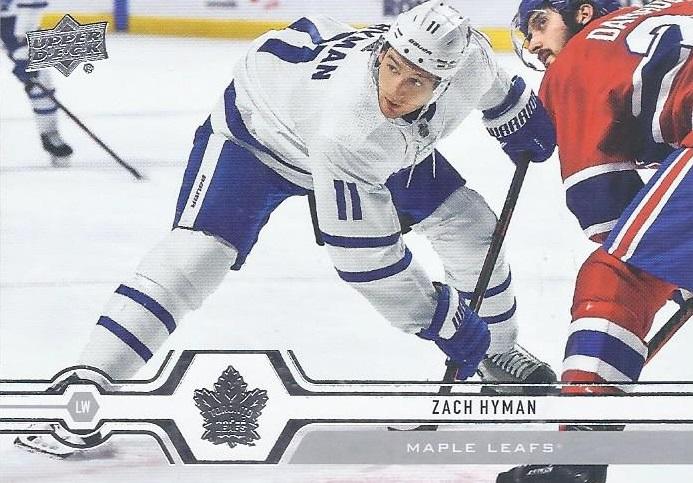 #4 Zach Hyman - Toronto Maple Leafs - 2019-20 Upper Deck Hockey