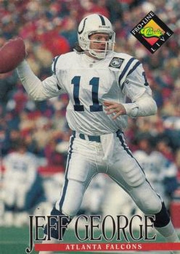#4 Jeff George - Atlanta Falcons - 1994 Pro Line Live Football