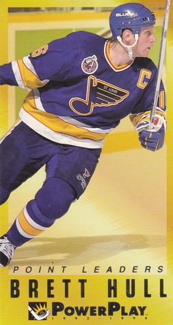 #4 Brett Hull - St. Louis Blues - 1993-94 Fleer PowerPlay Hockey - Point Leaders