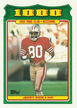#4 Jerry Rice - San Francisco 49ers - 1988 Topps Football - 1000 Yard Club