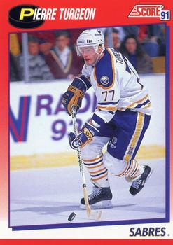 #4 Pierre Turgeon - Buffalo Sabres - 1991-92 Score Canadian Bilingual Hockey