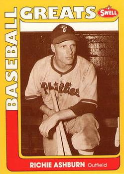 #4 Richie Ashburn - Philadelphia Phillies - 1991 Swell Baseball Greats