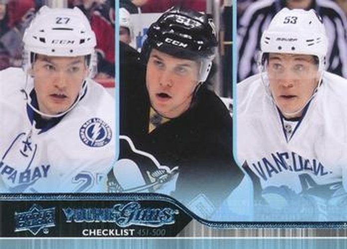 #500 Jonathan Drouin / Derrick Pouliot / Bo Horvat - Tampa Bay Lightning / Pittsburgh Penguins / Vancouver Canucks - 2014-15 Upper Deck Hockey