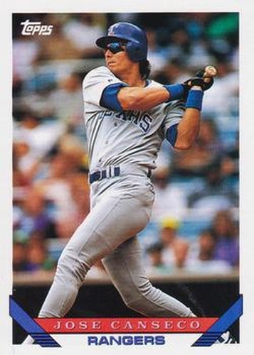 #500 Jose Canseco - Texas Rangers - 1993 Topps Baseball
