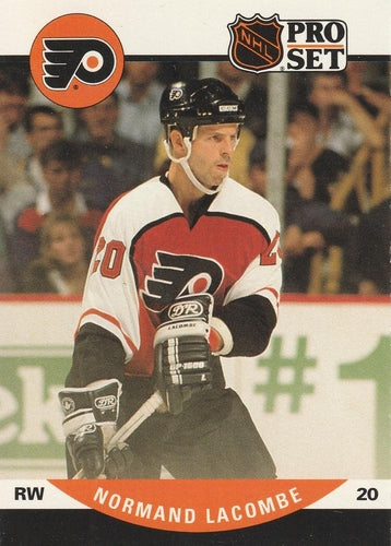 #500 Normand Lacombe - Philadelphia Flyers - 1990-91 Pro Set Hockey