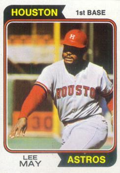 #500 Lee May - Houston Astros - 1974 Topps Baseball