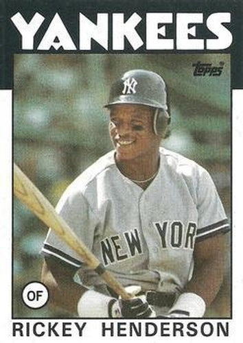 #500 Rickey Henderson - New York Yankees - 1986 Topps Baseball