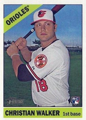 #501 Christian Walker - Baltimore Orioles - 2015 Topps Heritage Baseball