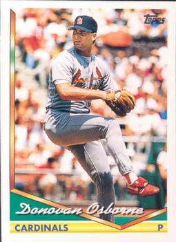 #501 Donovan Osborne - St. Louis Cardinals - 1994 Topps Baseball