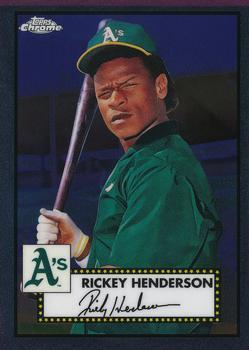 #501 Rickey Henderson - Oakland Athletics - 2021 Topps Chrome Platinum Anniversary Baseball