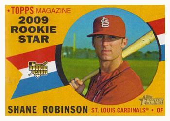 #501 Shane Robinson - St. Louis Cardinals - 2009 Topps Heritage Baseball
