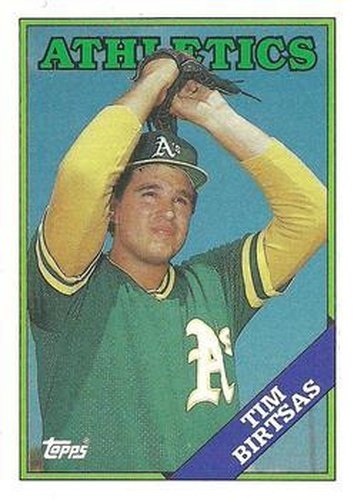 #501 Tim Birtsas - Oakland Athletics - 1988 Topps Baseball