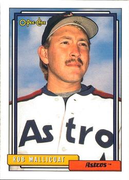 #501 Rob Mallicoat - Houston Astros - 1992 O-Pee-Chee Baseball