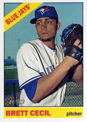 #502 Brett Cecil - Toronto Blue Jays - 2015 Topps Heritage Baseball