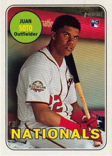 #502 Juan Soto - Washington Nationals - 2018 Topps Heritage Baseball