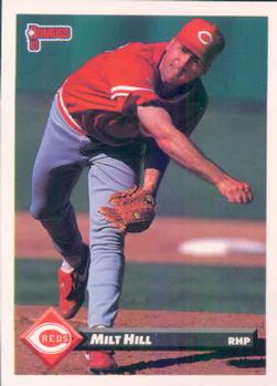 #502 Milt Hill - Cincinnati Reds - 1993 Donruss Baseball