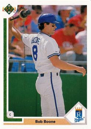 #502 Bob Boone - Kansas City Royals - 1991 Upper Deck Baseball