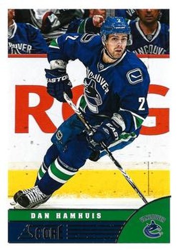 #503 Dan Hamhuis - Vancouver Canucks - 2013-14 Score Hockey