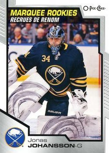 #503 Jonas Johansson - Buffalo Sabres - 2020-21 O-Pee-Chee Hockey
