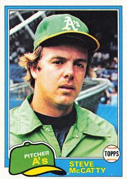 #503 Steve McCatty - Oakland Athletics - 1981 Topps Baseball