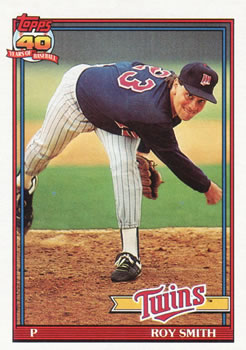 #503 Roy Smith - Minnesota Twins - 1991 Topps Baseball