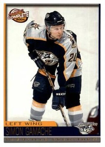 #503 Simon Gamache - Nashville Predators - 2003-04 Pacific Complete Hockey