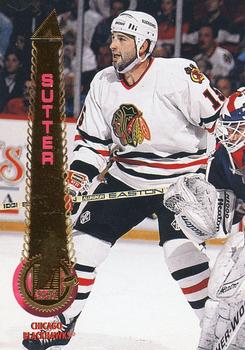 #235 Rich Sutter - Chicago Blackhawks - 1994-95 Pinnacle Hockey