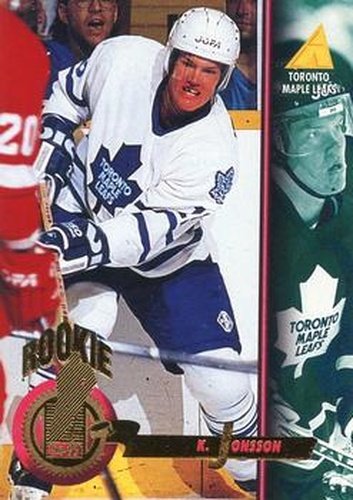 #264 Kenny Jonsson - Toronto Maple Leafs - 1994-95 Pinnacle Hockey