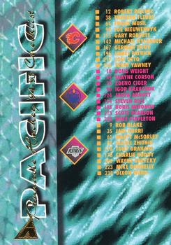 #270 Pacific Division Checklist - 1994-95 Pinnacle Hockey