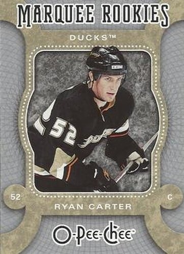 #504 Ryan Carter - Anaheim Ducks - 2007-08 O-Pee-Chee Hockey