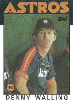 #504 Denny Walling - Houston Astros - 1986 Topps Baseball